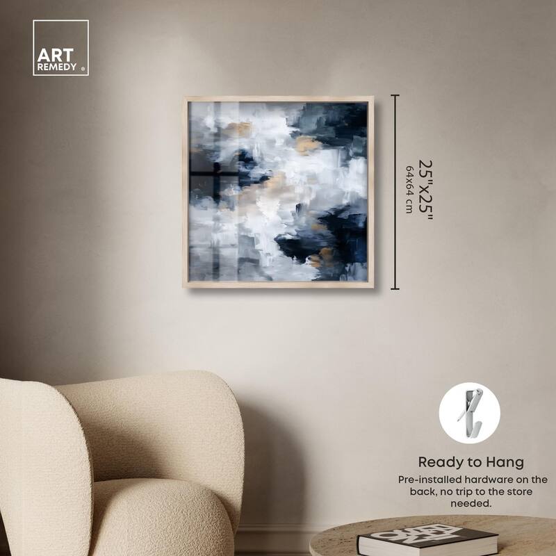 Midnight and Ivory II Shadowbox by Art Remedy