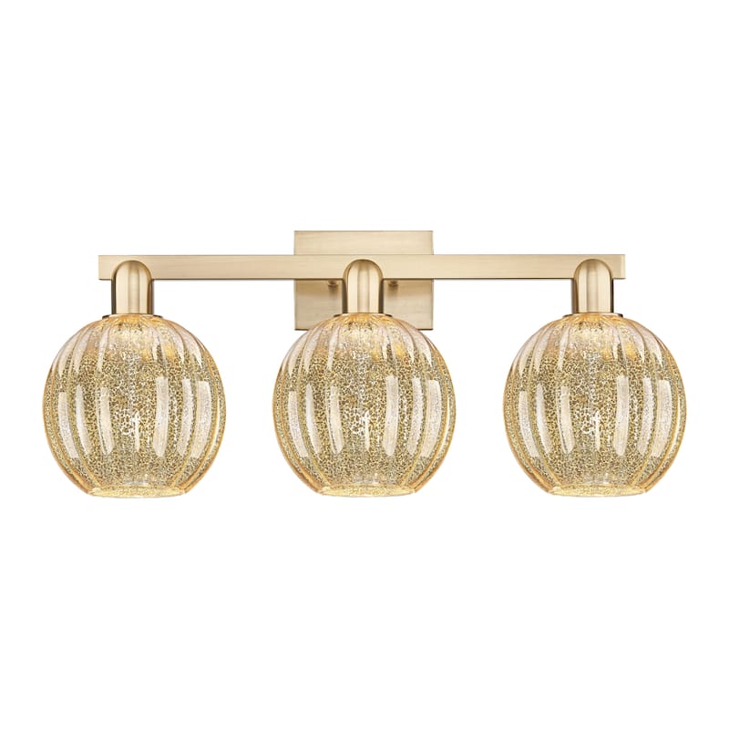 Innovations Lighting 716-3W-12-26 Preston Vanity Preston 3 Light 26" - Champagne Bronze / Mercury