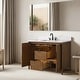 preview thumbnail 53 of 72, Vanity Art Lucerne Freestanding Bathroom Vanity with Stone Top, Hidden Power Station, Hair Dryer Holder, USB Charging Shelf