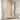 Modern Armoire Wardrobe Closet, Wood and Metal Frame Clothes Storage Organizer with Double Closed Doors