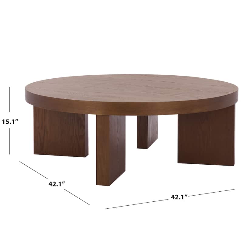 SAFAVIEH Home Caminun Round Coffee Table - 42"W x 42"D x 15"H