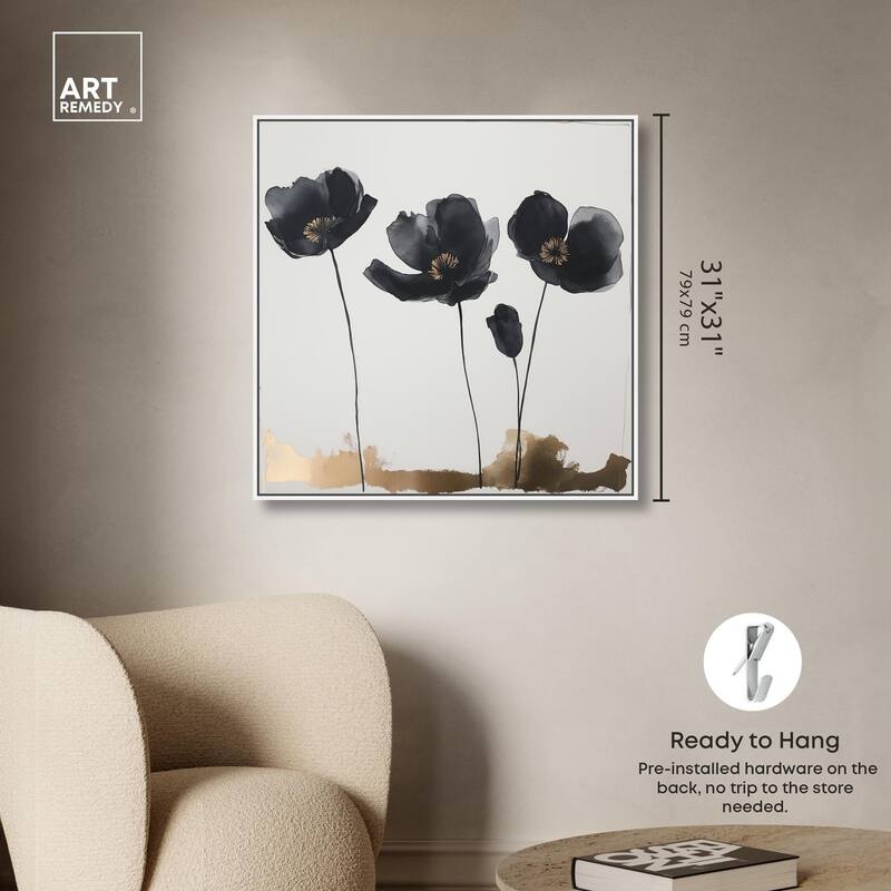 Nocturnal Flowers I Canvas by Art Remedy