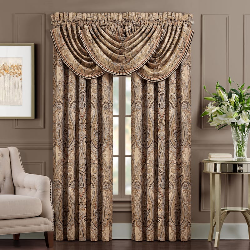 J. Queen New York Luciana Window Panel Pair - 84 Inches - Beige