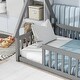 preview thumbnail 9 of 11, Exciting Twin Teepee Tent Floor Bed Perfect for Imaginative Kids