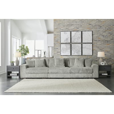 Signature Design by Ashley Lindyn Gray 3-Piece Sectional Sofa - 137" W x 43" D x 38" H