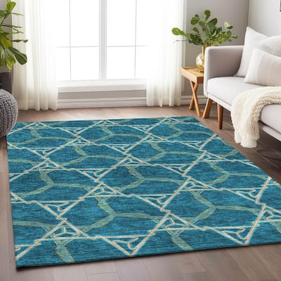 Premium Washable Super Soft Modern Tangle Mayfield Rug