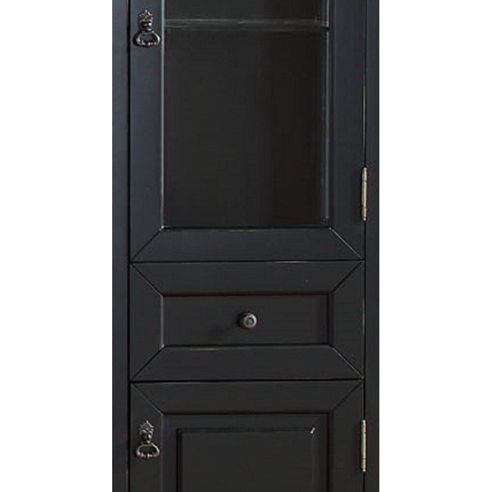 James Martin Vanities Brookfield Linen Cabinet Antique Black