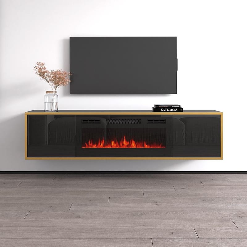 Goldie BL-EF Electric Fireplace 65" TV Stand