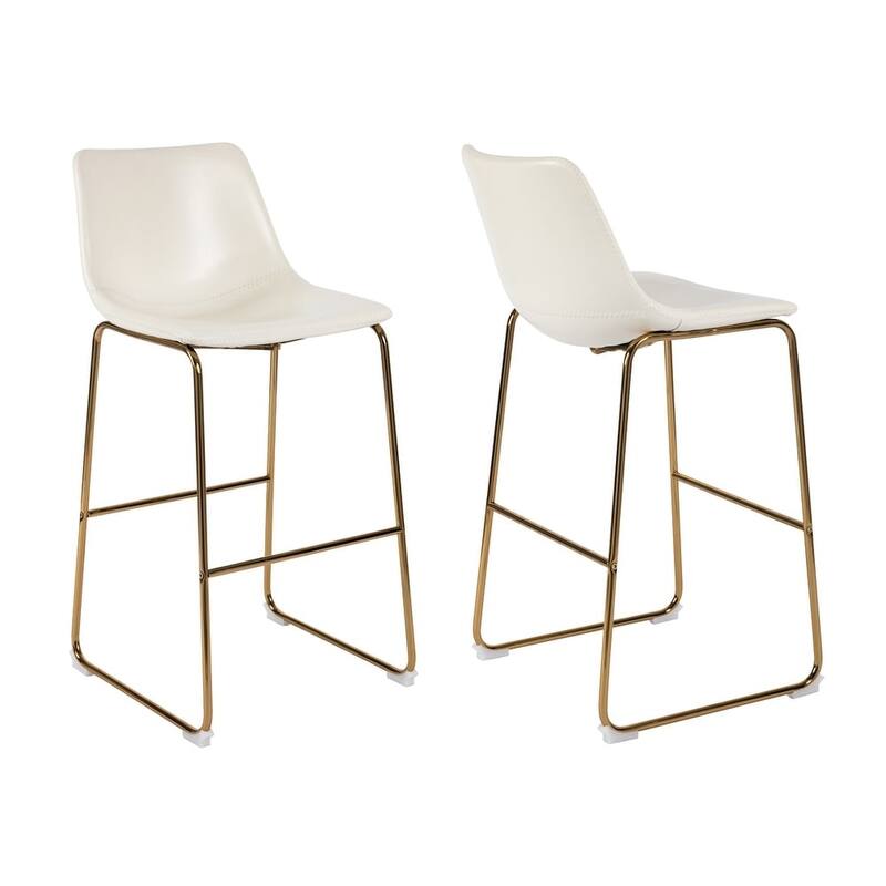 Truesdell 29'' Bar Stool Gold Base (Set of 2) Bed Bath & Beyond