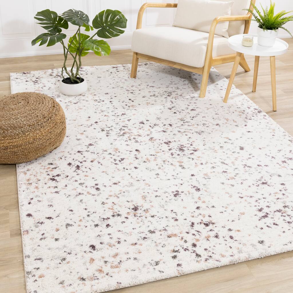 Soft Collection - Cream/Pink/Grey Speckled Rug