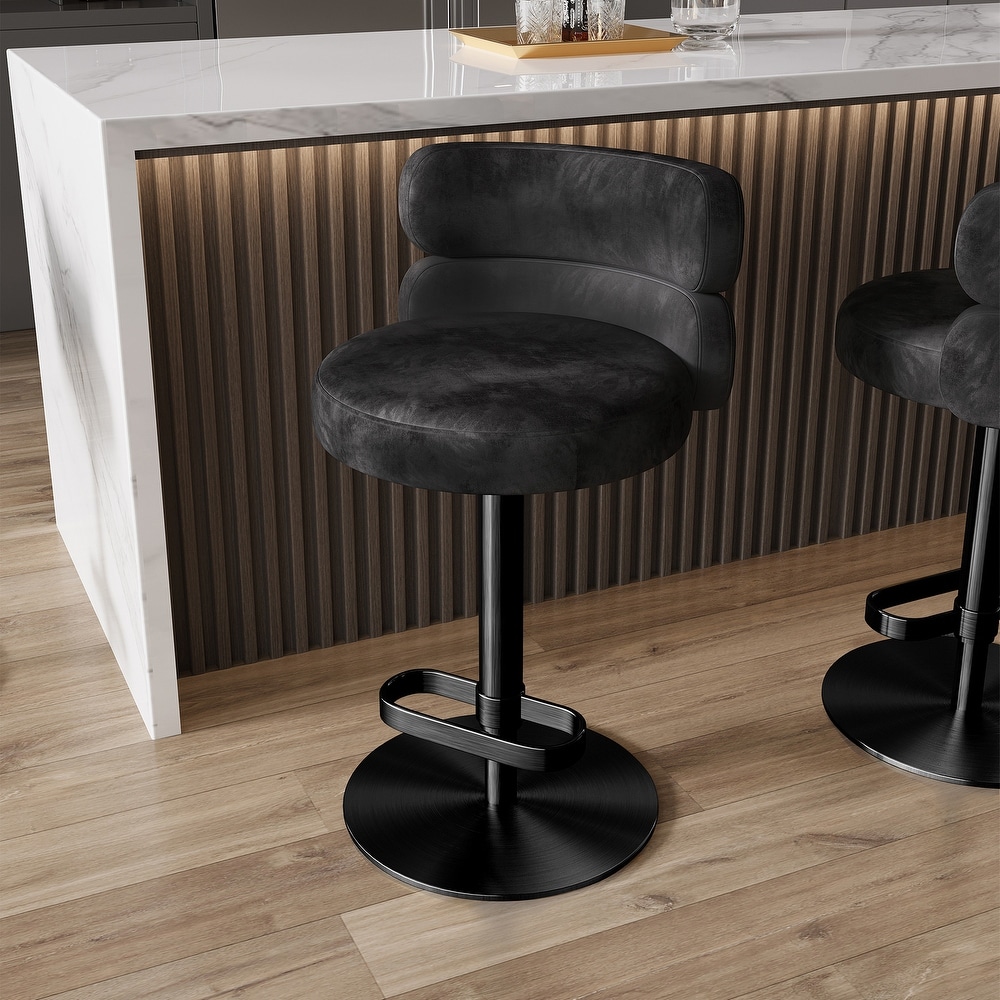 Black Adjustable Counter and Bar Stools Bed Bath Beyond