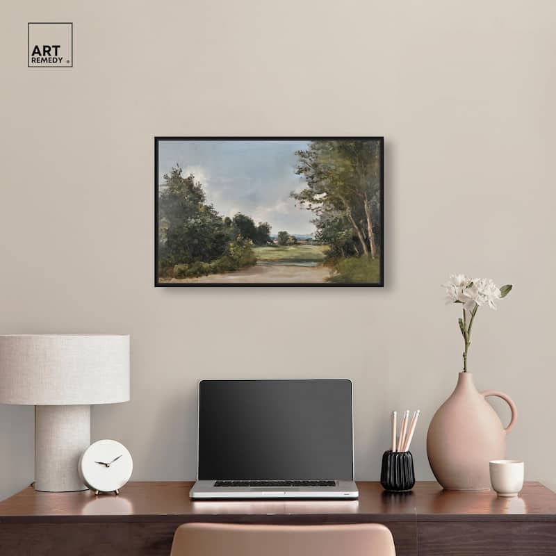 Hilltop Tower View II Canvas by Art Remedy