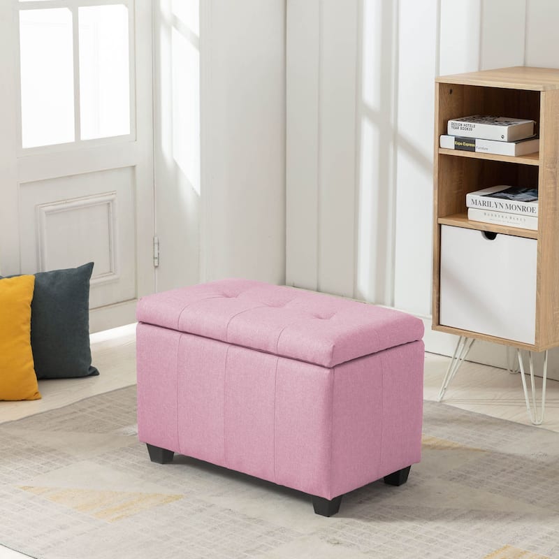 Porthos Home Vivi Fabric Flip Top Storage Bench