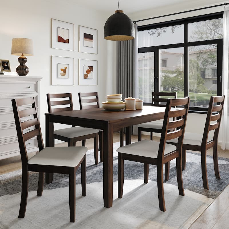 CraftPorch Simple Timeless 7-piece Wooden Dining Set