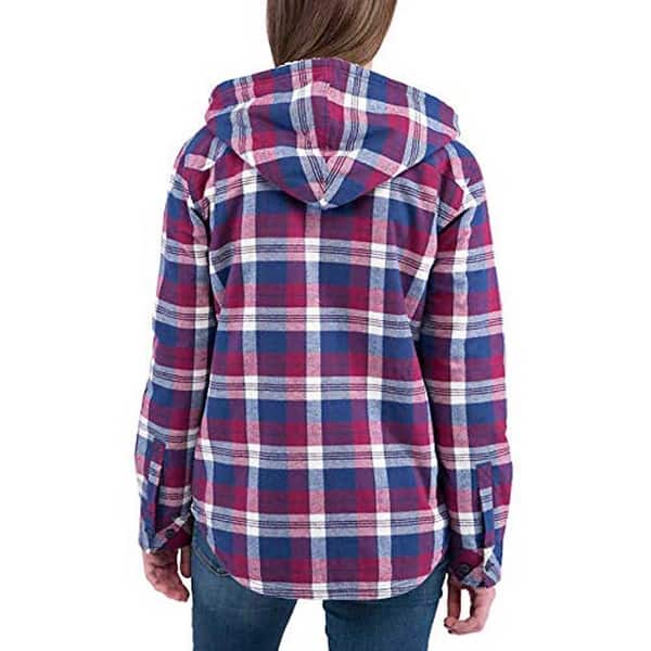 Shop Boston Traders Women Plush Sherpa Lined Hooded Cotton Flannel