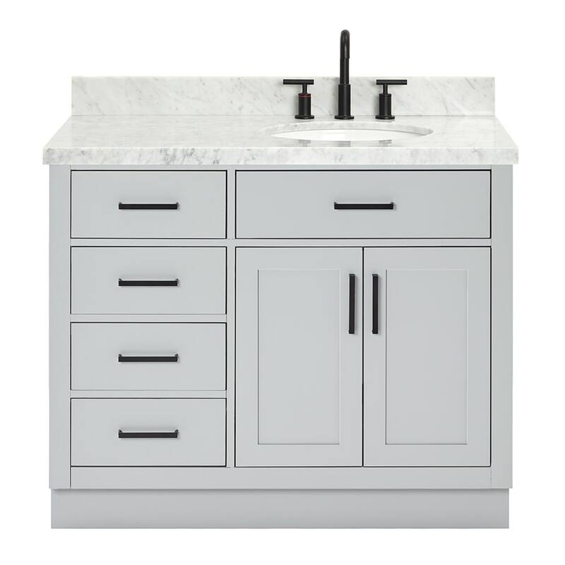 Ariel T043SRCWOVO Hepburn 43" Free Standing Single Basin Vanity Set - Grey