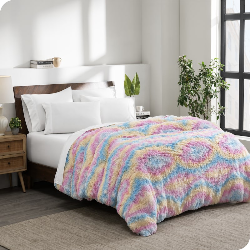 Bare Home Shaggy Faux Fur Duvet Cover