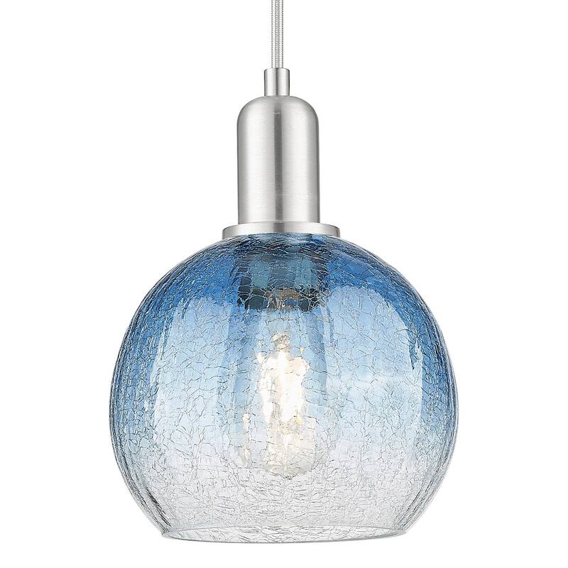 Innovations Lighting 716-1P-G483-8SB Brookhaven Globe 8" Wide Cord - Brushed Satin Nickel