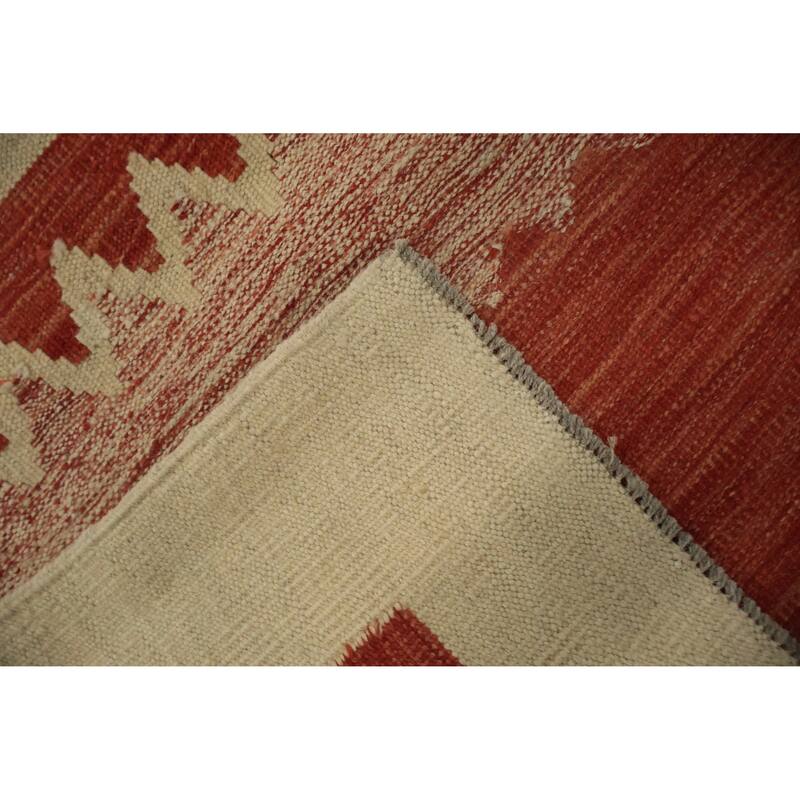 Hand Woven Oriental 100% Wool Carpet Southwestern Modern Multi-Colored Kilim Area Rug - 10' 0'' X 10' 1''