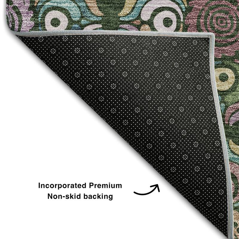 Premium Washable Super Soft Mosaic Panel Mayfield Rug
