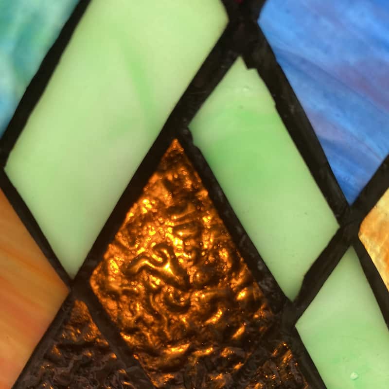 River of Goods River of Goods Beyond the Mountain Tops Stained Glass Window Panel - 10" x 0.25" x 10"