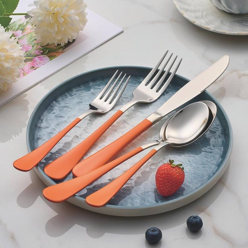 20 Piece 18/0 Stainless Steel Flatware Cutlery Set Service for 4,Mirror Finish