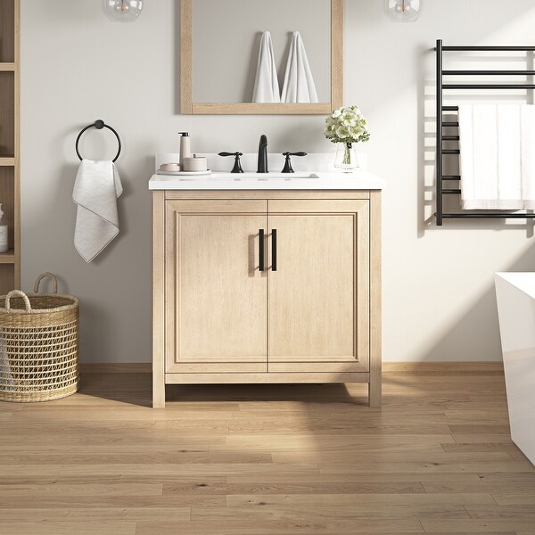 100%正規品 OVE Bed - Birch Sahara In, 36 Vanity Bathroom Nyall Decors トップス