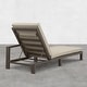preview thumbnail 29 of 62, Benton Modern Aluminum Lounge Outdoor Double Chaise with Cushion - N/A