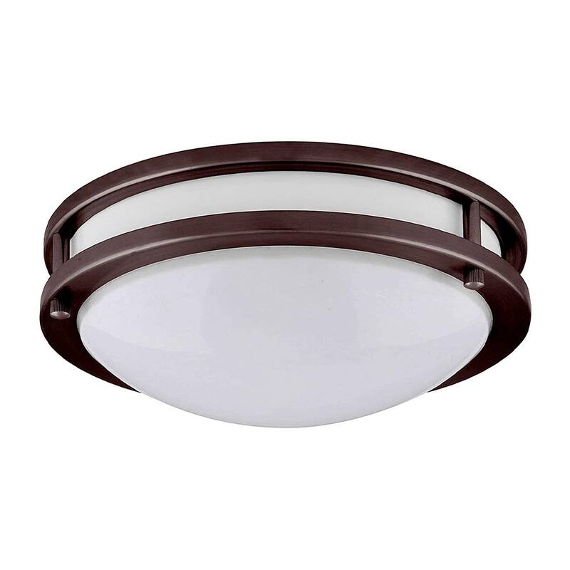 Amax Lighting 35W LED flush mount fixture in Brush Nickel Finish