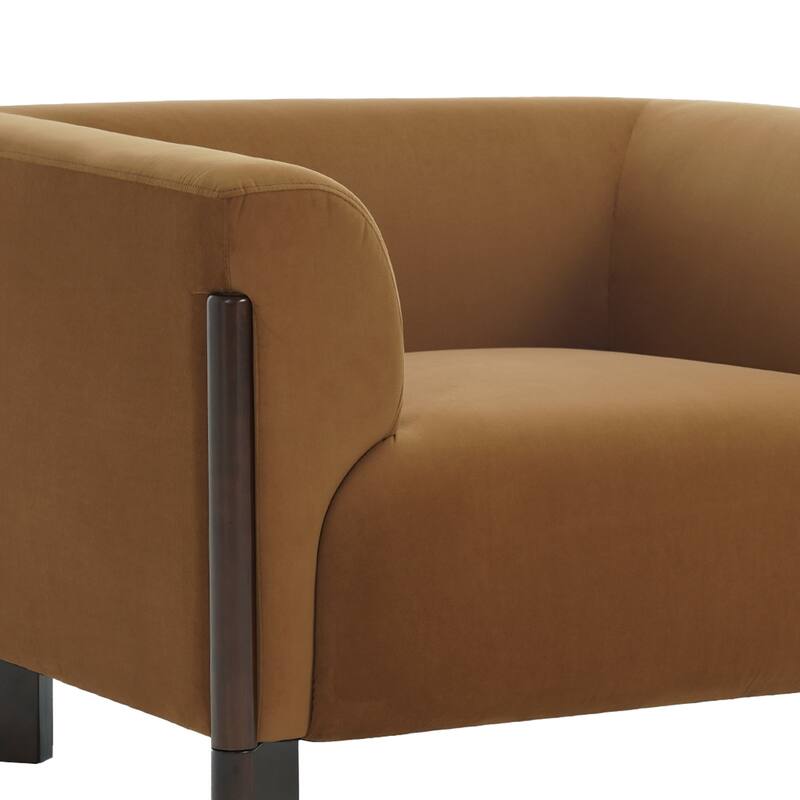 Modern Upholstered Arm Club Chair