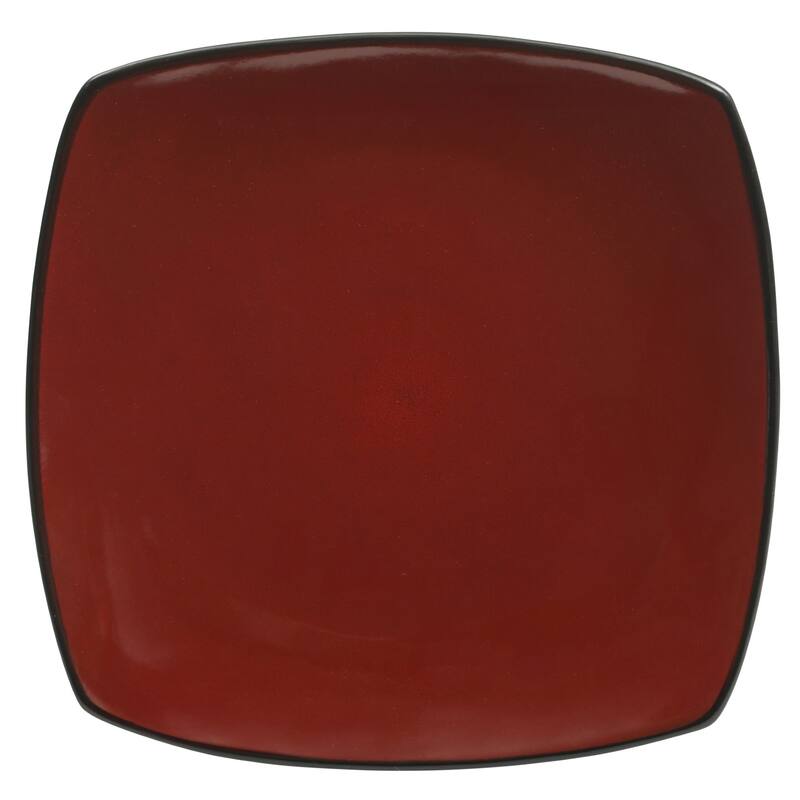 Gibson Soho Lounge Square 16-Piece Reactive Glaze Stoneware Dinnerware Set