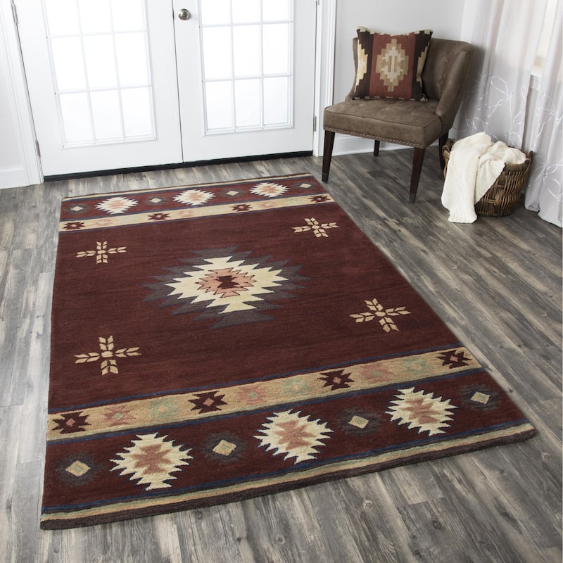 Alora Decor Ryder Southwestern Hand-tufted Wool Rug