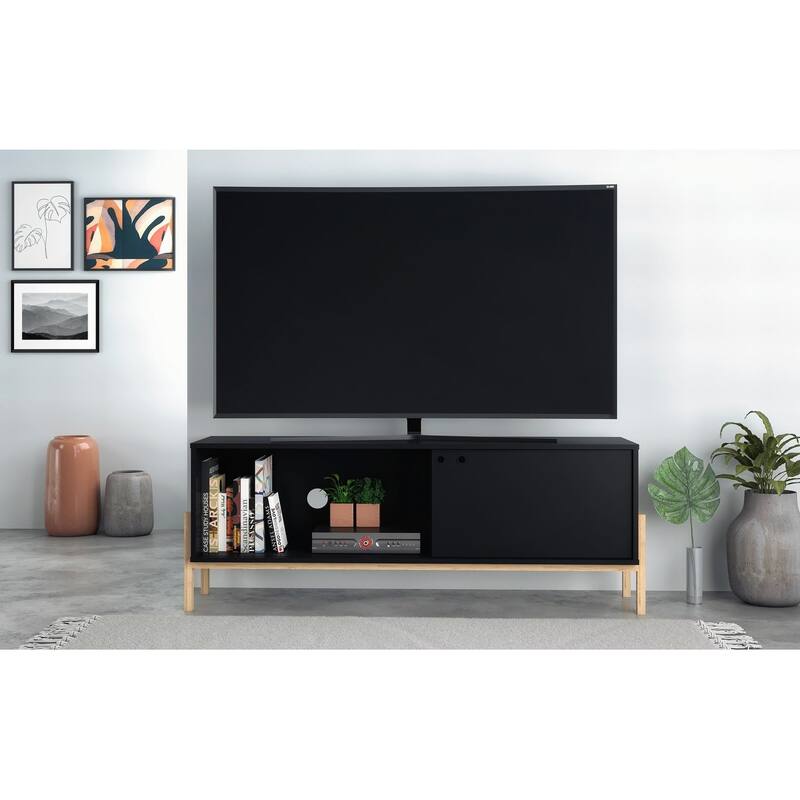 Manhattan Comfort Bowery 55.12 Media Console Cabinet