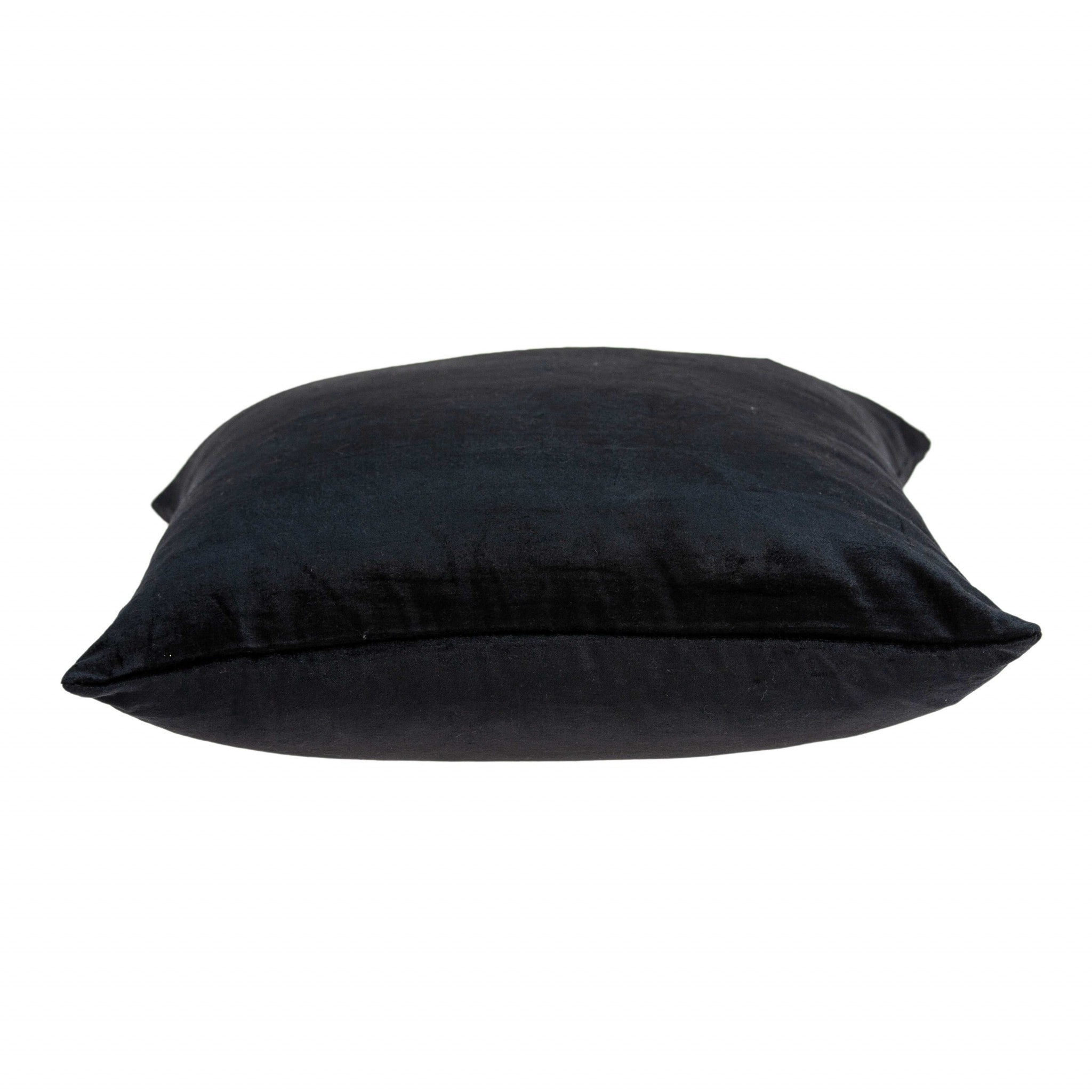 Super Soft Solid Color Black Decorative Accent Pillow Super Soft Solid Color Black Decorative Accent Pillow