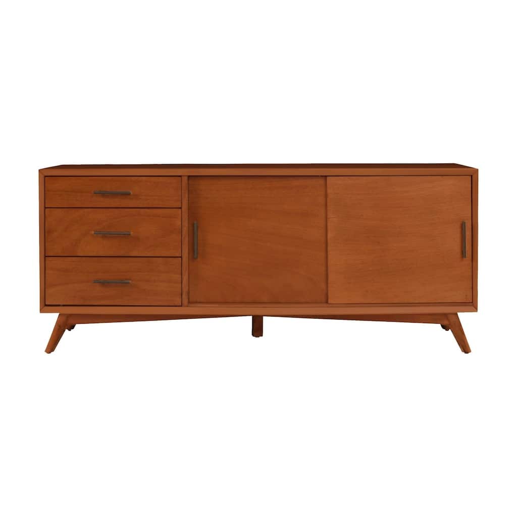 Alpine Furniture Flynn Large TV Console in Acorn Brown