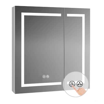 LED Medicine Cabinet with Lights and Defogger