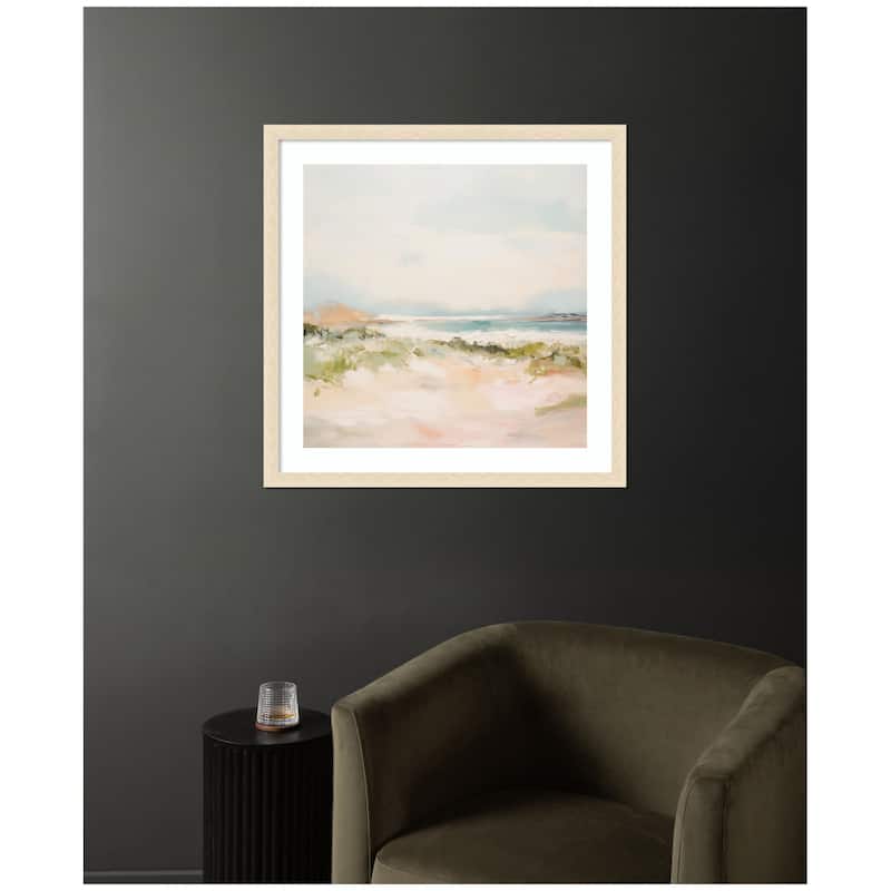 Kate and Laurel Tranquil Landscape III Square by Amy Lighthall Framed Wall Art Print