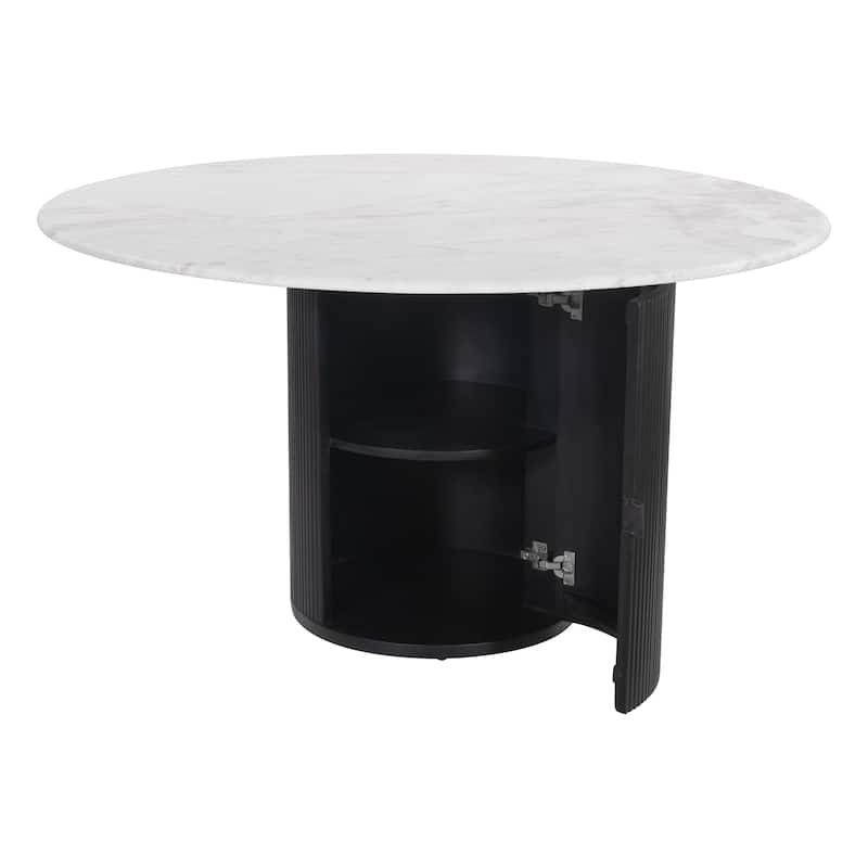 Izola Dining Table White & Black