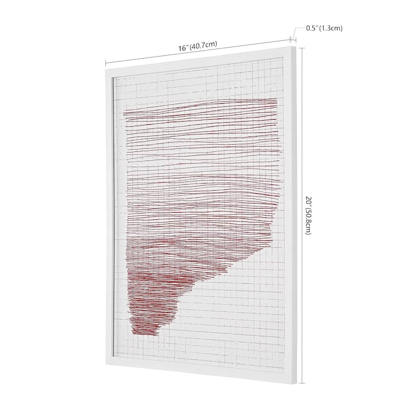 SAFAVIEH Feyza Architect'S Daydream 16-inch Square Framed Wall Art
