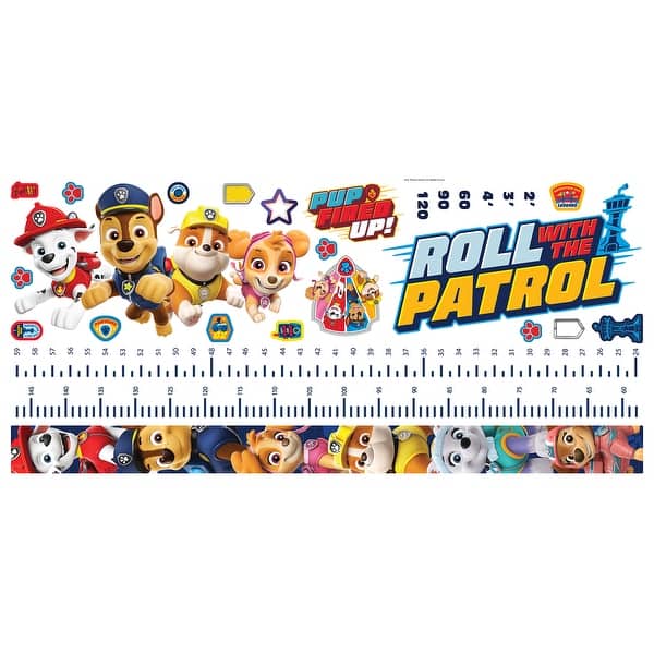 slide 2 of 5, Paw Patrol Friends Growth Chart by RoomMates
