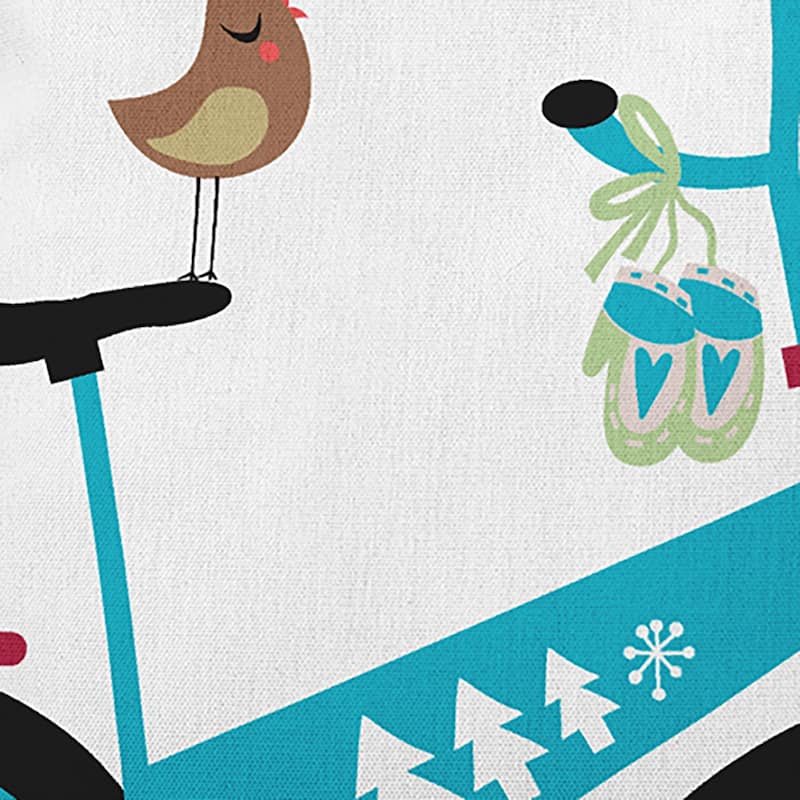 Close Up Bike Indoor/Outdoor Christmas Throw Pillow