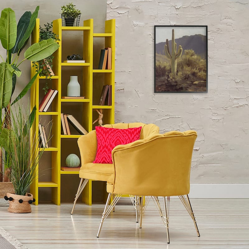 Stupell Bold Cactus Mountain Overlook Framed Giclee Art Design By Paco Young