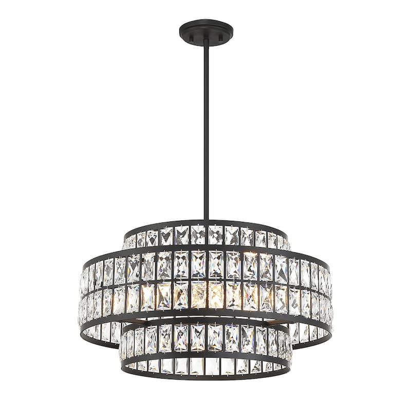 Savoy House 7-9046-4 Renzo 4 Light 22" Wide Crystal Waterfall