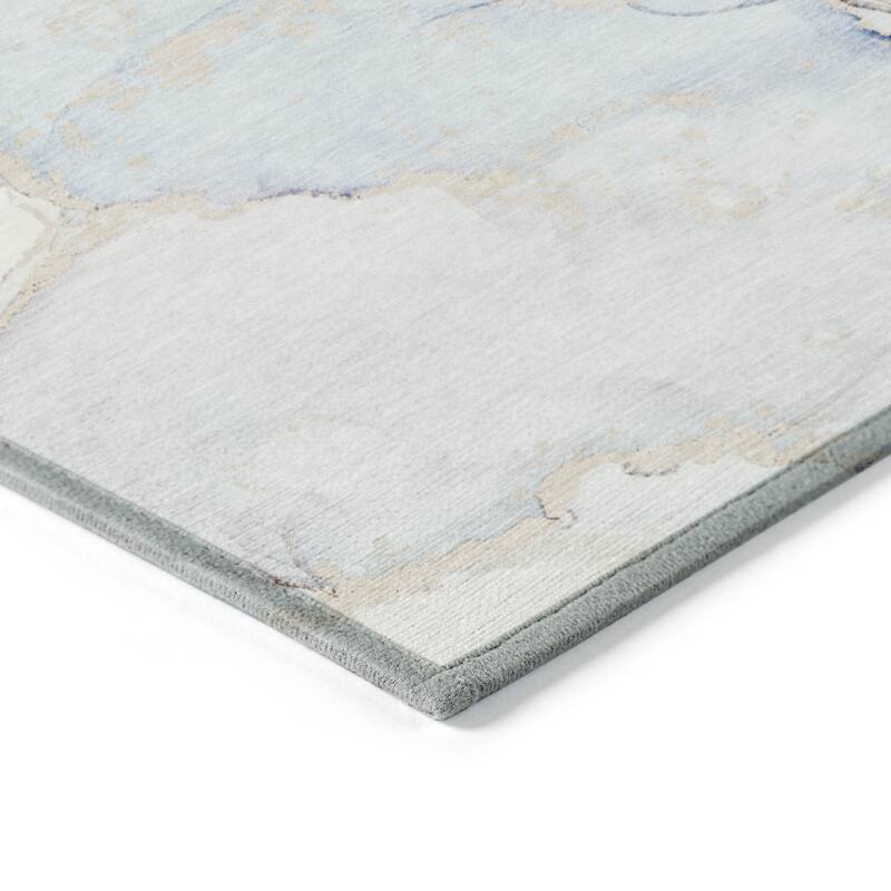Halo Artistic Abstract Weather Resistant Classic Meets Modern Runner Outdoor Rug