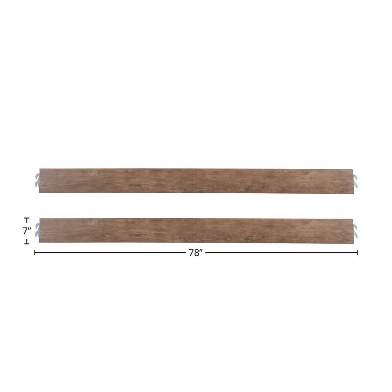 Hanley 78" Wide Bed Rail, Cashew