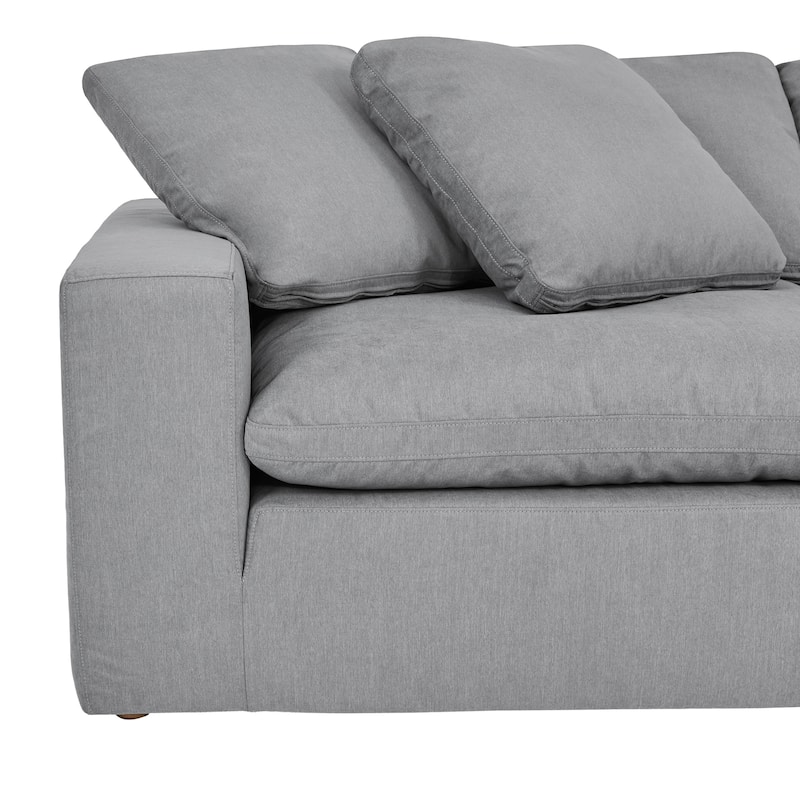 Liberty 96.5" Upholstered Cloud Sofa Couch with Slipcover