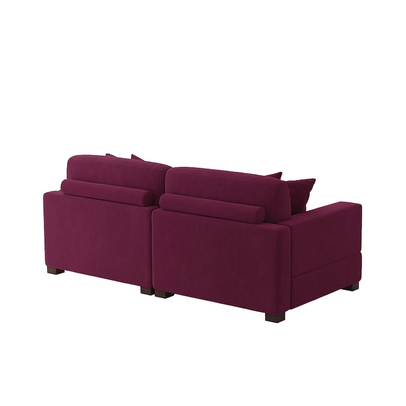Oversized L-shaped Modular Sectional Sofa with Chaise Lounge