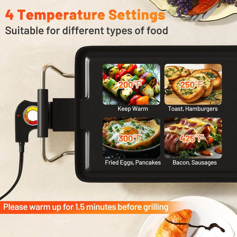 Costway 35" Extra Large electric Teppanyaki Grill with Adjustable