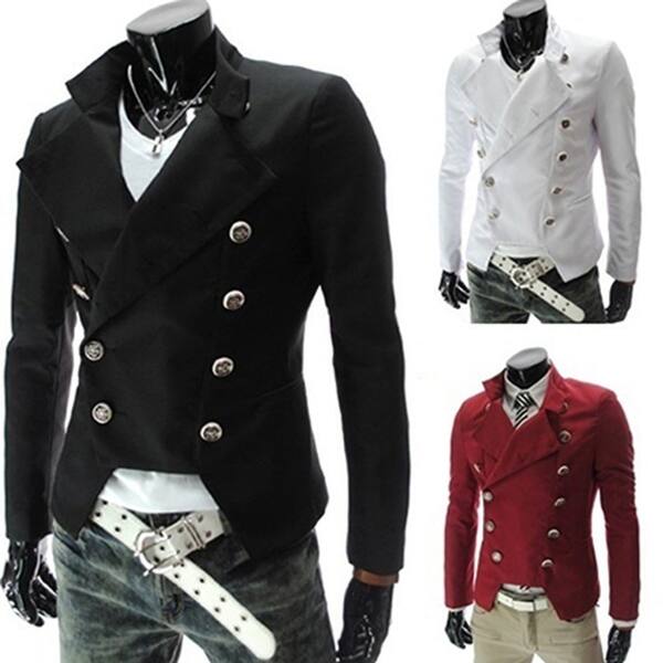 Shop Men S Fashion European Style Double Breasted Casual Lapel