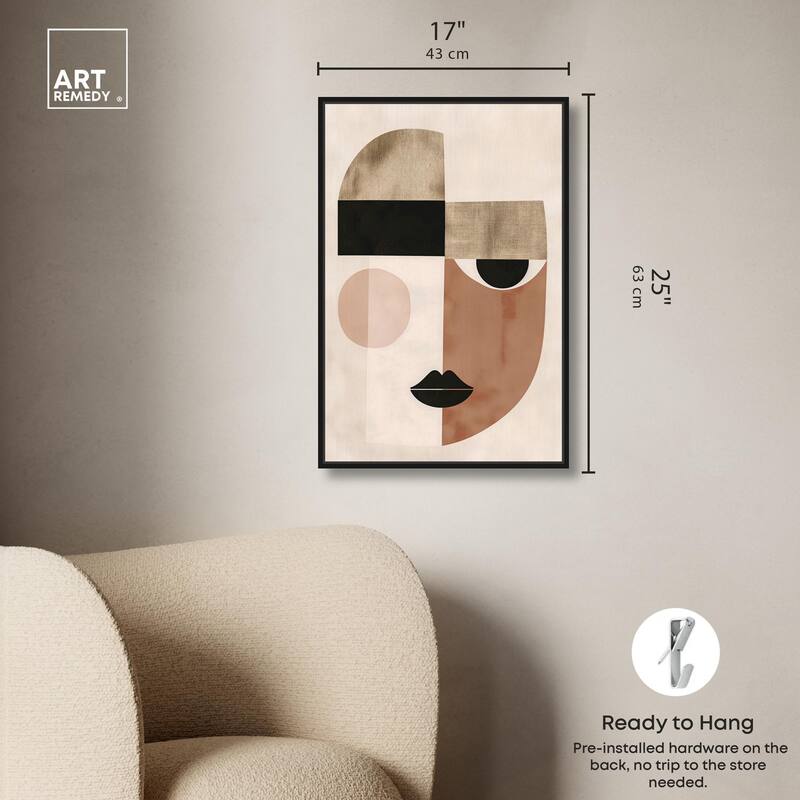 Face Moderne I Canvas by Art Remedy